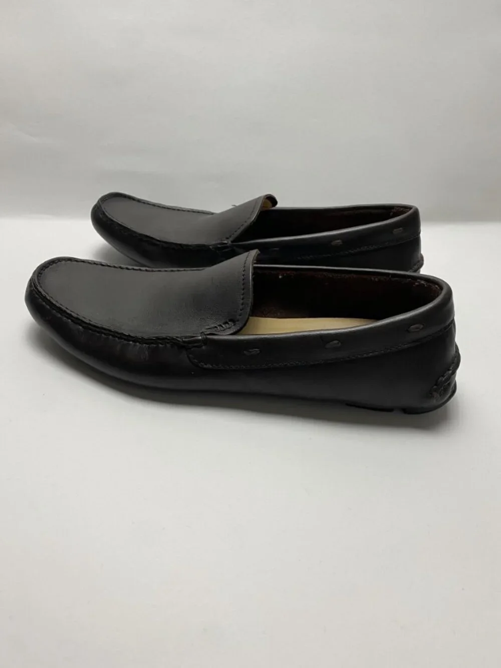 Prada Brown Leather Driving Loafers Size 9